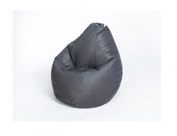 Кресло-мешок Груша велюр темно - серое среднее в Надыме - nadym.mebel-74.com | фото