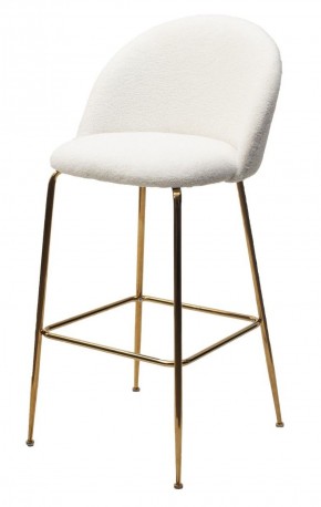 Барный стул GLADE NINI-01 Белый, teddy / золотой каркас М-City в Надыме - nadym.mebel-74.com | фото