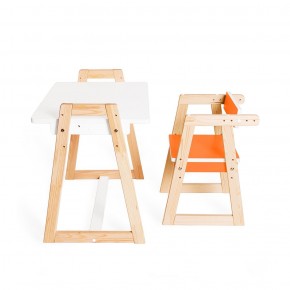 Детская растущая парта и стул Я САМ "Краски" (Оранжевый) в Надыме - nadym.mebel-74.com | фото