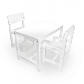 Детский растущий комплект стол и два стула  Я САМ "Лофт" (Белый, Белый) в Надыме - nadym.mebel-74.com | фото