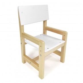 Детский растущий комплект стол и стул  Я САМ "Лофт" (Белый, Сосна) в Надыме - nadym.mebel-74.com | фото