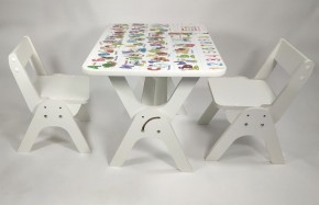Детский растущий стол-парта и два стула Я САМ "Умка-Дуо" (Алфавит) в Надыме - nadym.mebel-74.com | фото