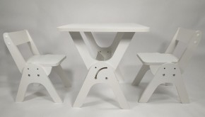 Детский растущий стол-парта и два стула Я САМ "Умка-Дуо" (Белый) в Надыме - nadym.mebel-74.com | фото