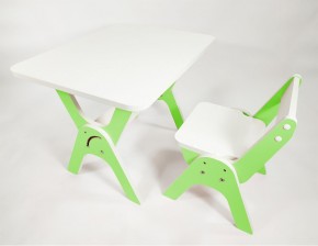 Детский растущий стол-парта и стул Я САМ "Умка" (Зеленый) в Надыме - nadym.mebel-74.com | фото