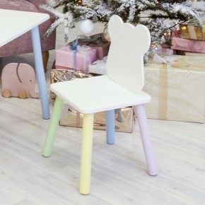 Детский стул Мишутка (Белый/Белый/Цветной) в Надыме - nadym.mebel-74.com | фото