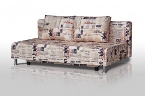 Диван-кровать Комфорт без подлокотников Принт "Gazeta" (2 подушки) в Надыме - nadym.mebel-74.com | фото