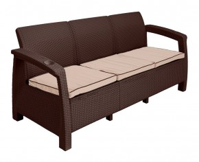 Диван Yalta Premium Sofa 3 Set (Ялта) шоколадный (+подушки под спину) в Надыме - nadym.mebel-74.com | фото