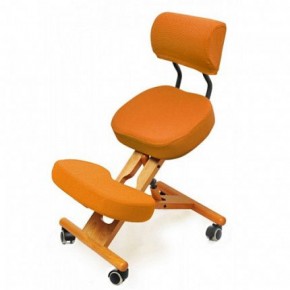 Коленный стул со спинкой Smartstool KW02В + Чехлы в Надыме - nadym.mebel-74.com | фото