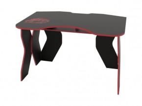 Компьютерный стол КЛ №9.0 (Черный/Красный) в Надыме - nadym.mebel-74.com | фото