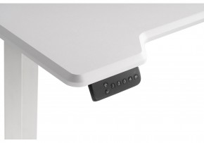 Компьютерный стол Маркос с механизмом подъема 120х75х75 белый / шагрень белая в Надыме - nadym.mebel-74.com | фото