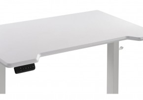 Компьютерный стол Маркос с механизмом подъема 140х80х75 белый / шагрень белая в Надыме - nadym.mebel-74.com | фото