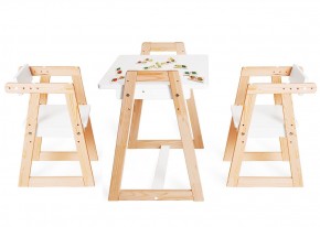 Комплект детской мебели стол и  два стула Я САМ "Лофт-Дуо" (Белый) в Надыме - nadym.mebel-74.com | фото