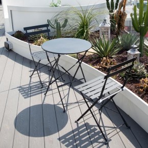 Комплект садовой мебели OTS-001R (стол + 2 стула) металл в Надыме - nadym.mebel-74.com | фото