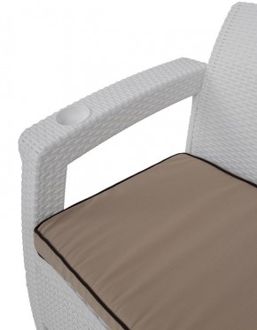 Комплект уличной мебели Yalta Premium Terrace Set (Ялта) белый (+подушки под спину) в Надыме - nadym.mebel-74.com | фото