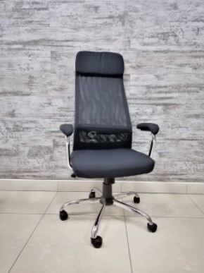 Кресло Barneo K-115 для персонала (черная ткань, черная сетка) в Надыме - nadym.mebel-74.com | фото