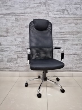 Кресло Barneo K-118 для персонала (черная ткань, черная сетка) в Надыме - nadym.mebel-74.com | фото