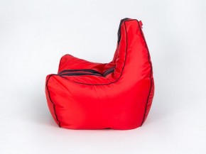 Кресло бескаркасное Авто (Красное с черной полосой) в Надыме - nadym.mebel-74.com | фото