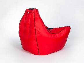 Кресло бескаркасное Авто (Красное с черной полосой) в Надыме - nadym.mebel-74.com | фото