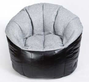 Кресло бескаркасное Релакс Люкс (Серый/Черный) в Надыме - nadym.mebel-74.com | фото