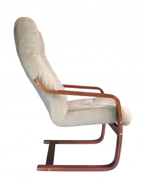 Кресло для отдыха (пружинка) Магнат 102-З-КР замша КРЕМ в Надыме - nadym.mebel-74.com | фото