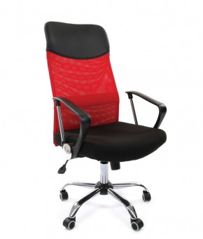 Кресло для руководителя CHAIRMAN 610 N (15-21 черный/сетка красный) в Надыме - nadym.mebel-74.com | фото