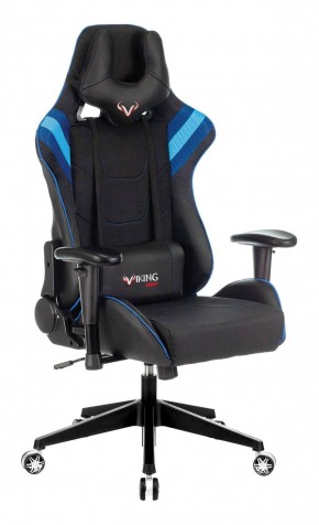 Кресло игровое Бюрократ VIKING 4 AERO BLUE черный/синий в Надыме - nadym.mebel-74.com | фото