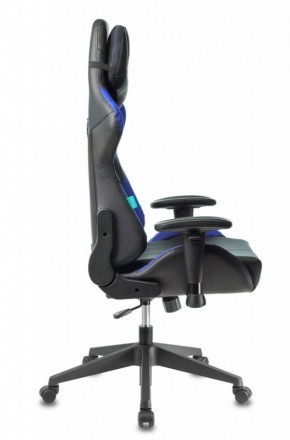 Кресло игровое Бюрократ VIKING 5 AERO BLUE черный/синий в Надыме - nadym.mebel-74.com | фото
