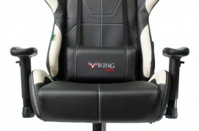 Кресло игровое Бюрократ VIKING 5 AERO WHITE черный/белый в Надыме - nadym.mebel-74.com | фото