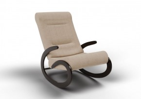 Кресло-качалка Мальта 10-Т-П (ткань/венге) ПЕСОК в Надыме - nadym.mebel-74.com | фото