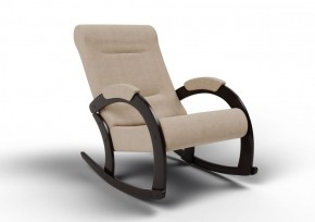 Кресло-качалка Венето 13-Т-П (ткань/венге) ПЕСОК в Надыме - nadym.mebel-74.com | фото
