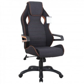 Кресло компьютерное BRABIX Techno Pro GM-003 (ткань черное/серое, вставки оранжевые) 531813 в Надыме - nadym.mebel-74.com | фото