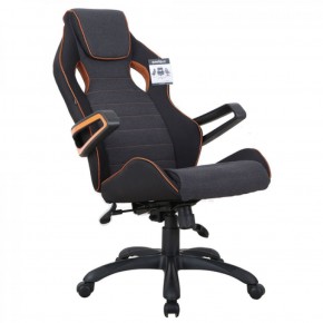 Кресло компьютерное BRABIX Techno Pro GM-003 (ткань черное/серое, вставки оранжевые) 531813 в Надыме - nadym.mebel-74.com | фото