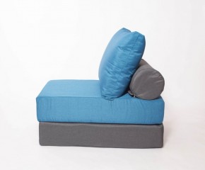 Кресло-кровать-пуф бескаркасное Прайм (синий-графит (Ф)) в Надыме - nadym.mebel-74.com | фото