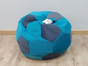 Кресло-мешок Мяч S (Shaggy Azure-Shaggy Grafit) в Надыме - nadym.mebel-74.com | фото
