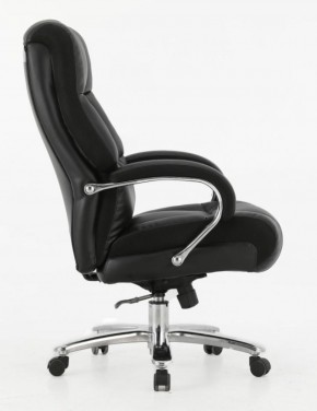 Кресло офисное BRABIX PREMIUM "Bomer HD-007" (рециклированная кожа, хром, черное) 531939 в Надыме - nadym.mebel-74.com | фото