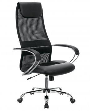 Кресло офисное BRABIX PREMIUM "Stalker EX-608 CH" (хром, ткань-сетка/кожзам, черное) 532091 в Надыме - nadym.mebel-74.com | фото