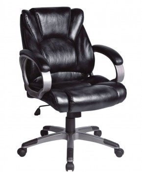 Кресло офисное BRABIX "Eldorado EX-504", экокожа, черное, 530874 в Надыме - nadym.mebel-74.com | фото