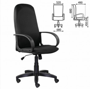 Кресло офисное BRABIX "Praktik EX-279" (ткань JP/кожзам, черное) 532019 в Надыме - nadym.mebel-74.com | фото