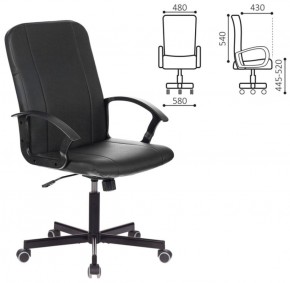 Кресло офисное BRABIX "Simple EX-521" (экокожа, черное) 532103 в Надыме - nadym.mebel-74.com | фото