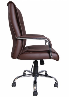 Кресло офисное BRABIX "Space EX-508" (экокожа, хром, коричневое) 531164 в Надыме - nadym.mebel-74.com | фото