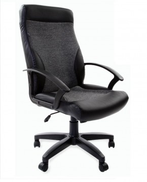 Кресло офисное BRABIX "Trust EX-535" (экокожа/черная/ткань серая) 531383 в Надыме - nadym.mebel-74.com | фото