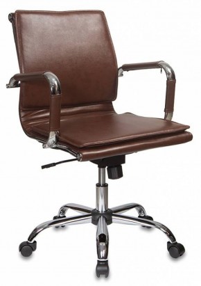 Кресло руководителя Бюрократ CH-993-LOW/BROWN коричневый в Надыме - nadym.mebel-74.com | фото