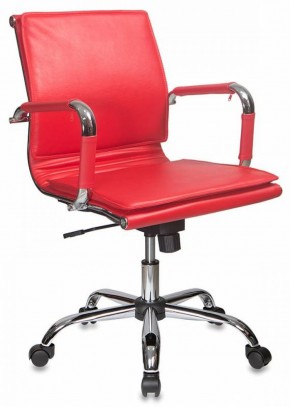 Кресло руководителя Бюрократ CH-993-LOW/RED красный в Надыме - nadym.mebel-74.com | фото