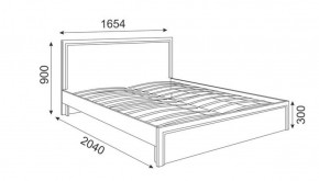 Кровать 1.6 М07 Стандарт с основанием Беатрис (Орех гепланкт) в Надыме - nadym.mebel-74.com | фото