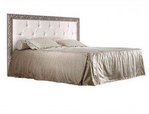 Кровать 2-х спальная (1,4 м) Тиффани штрих-лак/серебро с мягким изголовьем (ТФКР140-2) в Надыме - nadym.mebel-74.com | фото