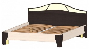 ВЕРОНА Кровать 1600 с основанием (Венге/Анкор светлый) в Надыме - nadym.mebel-74.com | фото