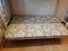 Кровать двухъярусная с диваном "Мадлен" (Серый/Фиолетовый) в Надыме - nadym.mebel-74.com | фото