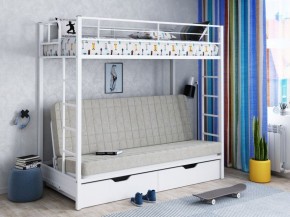 Кровать двухъярусная с диваном "Мадлен-ЯЯ" с ящиками в Надыме - nadym.mebel-74.com | фото