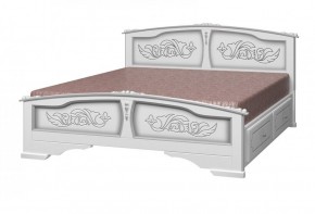 ЕЛЕНА Кровать из массива 1400 с 2-мя ящиками  в Надыме - nadym.mebel-74.com | фото