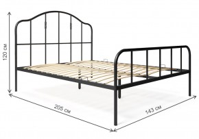Кровать Милена 140х200 черная в Надыме - nadym.mebel-74.com | фото